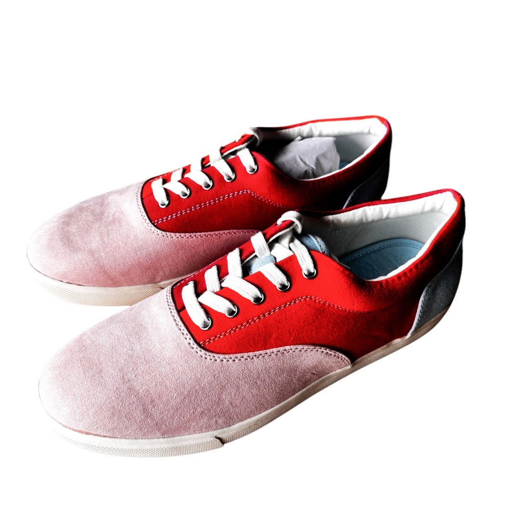Club Room Sneakers Lance Orange Pink Men's Size 10M Colorblock 100134193 NIB - Picture 3 of 12
